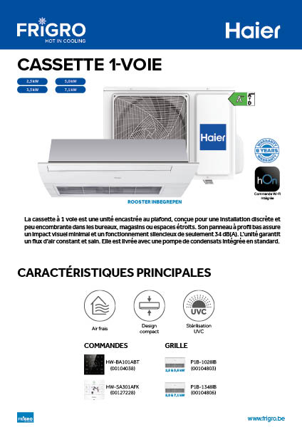 Haier 1weg Cassette - FR