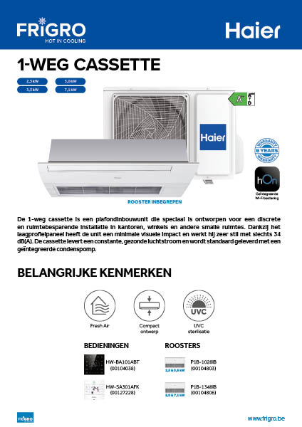 Haier 1weg Cassette - NL